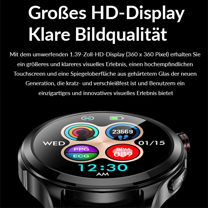 Kara Care plus® - Blutzuckerüberwachung & SOS-Notfall-Smartwatch