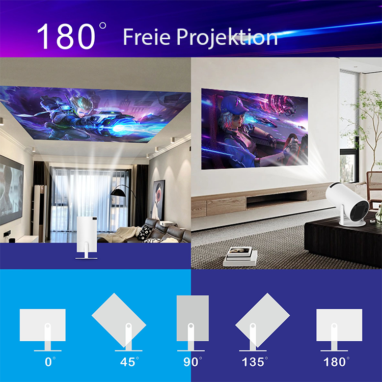 AstralView 4K - HD Beamer Mit Smart TV